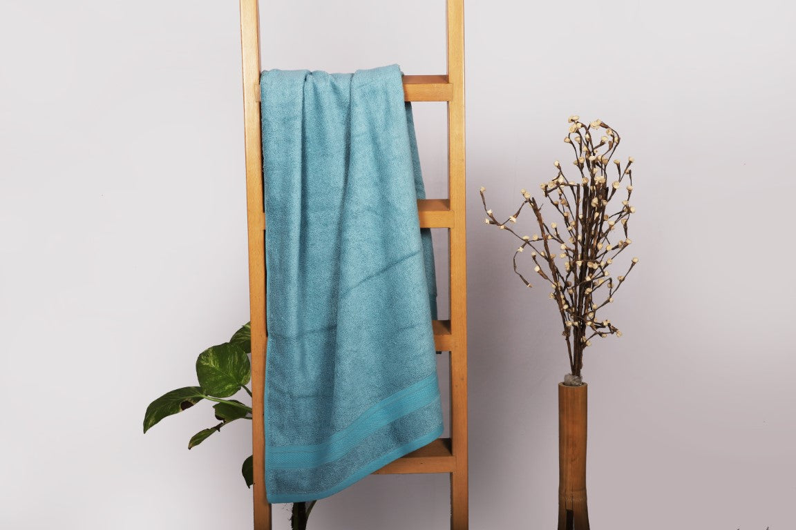 100% natural Bamboo Bath Towel (Single Piece) 600 GSM (Turquoise), Eco  Friendly, Soft & Gentle on Skin